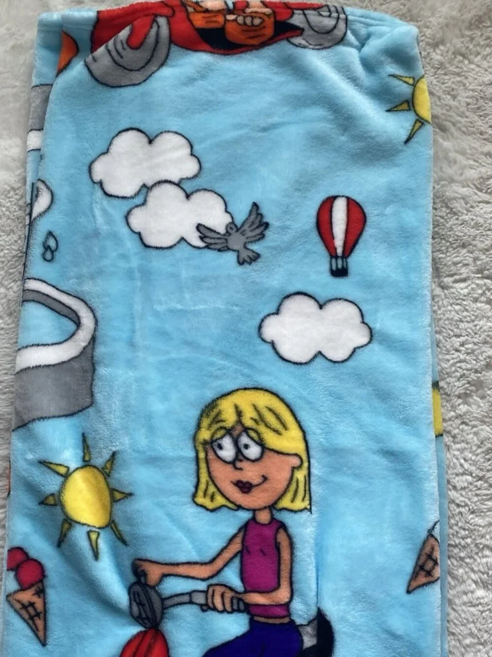 Disney' Lizzie McGuire Plush Soft  Throw Blanket 50” X 70”‎ Blue NEW